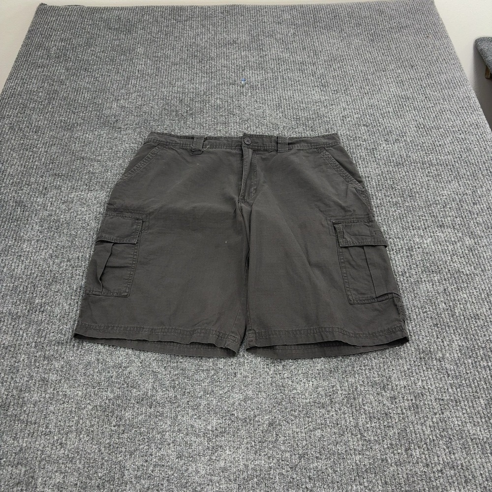 Red Rock Canyon Cargo Shorts Mens 36 Gray Cotton Ripstop Outdoor Hiking Casual